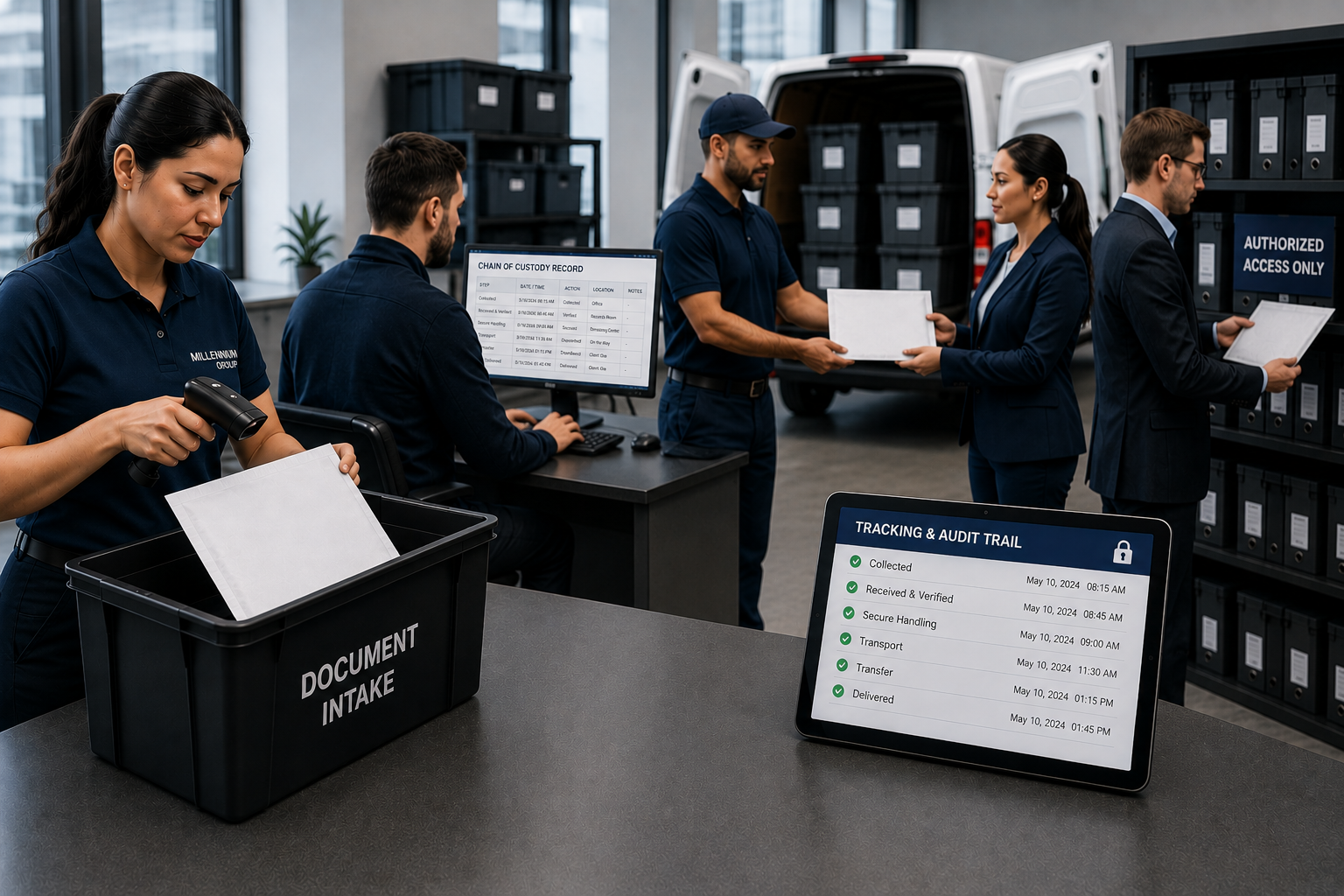End to end chain of custody control from The Millennium Group